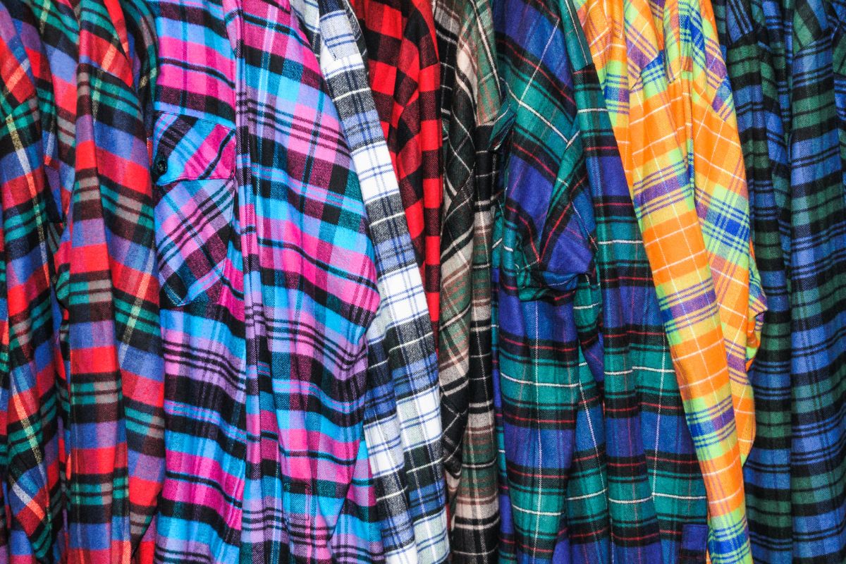 Colorful flannel clothing