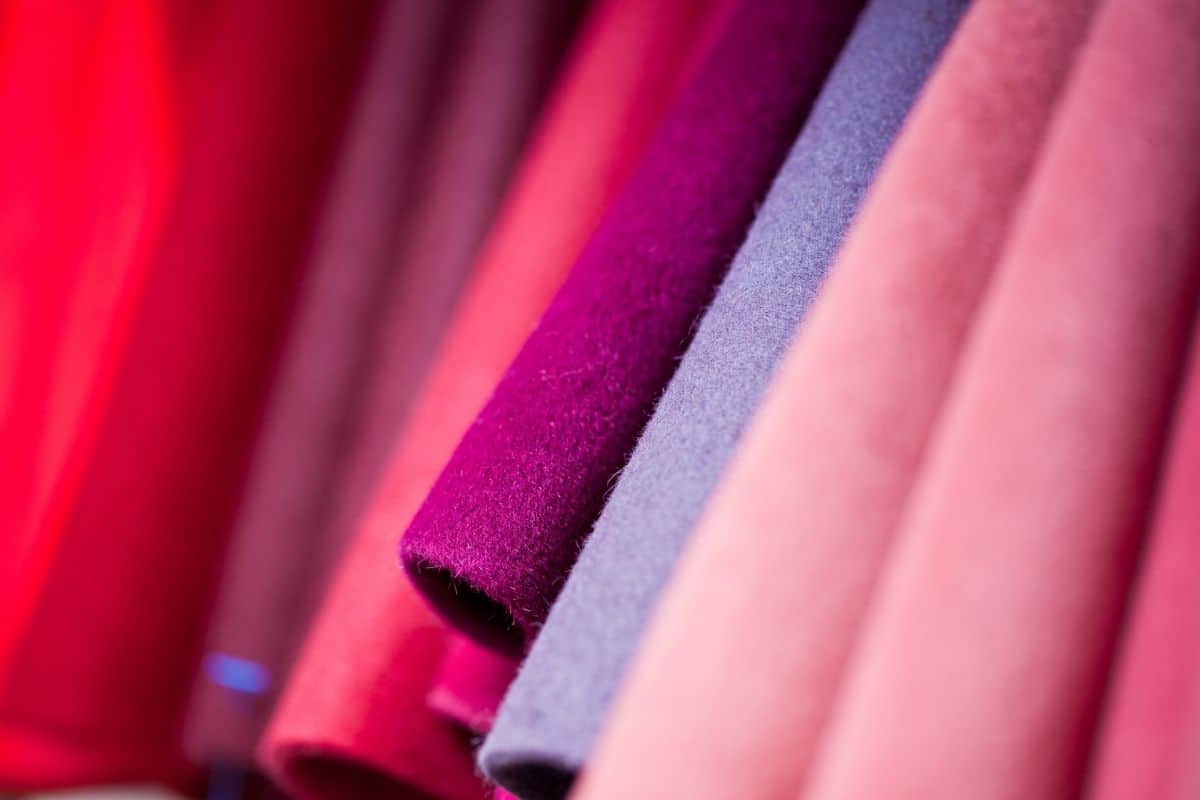 Multiple color of felt fabric