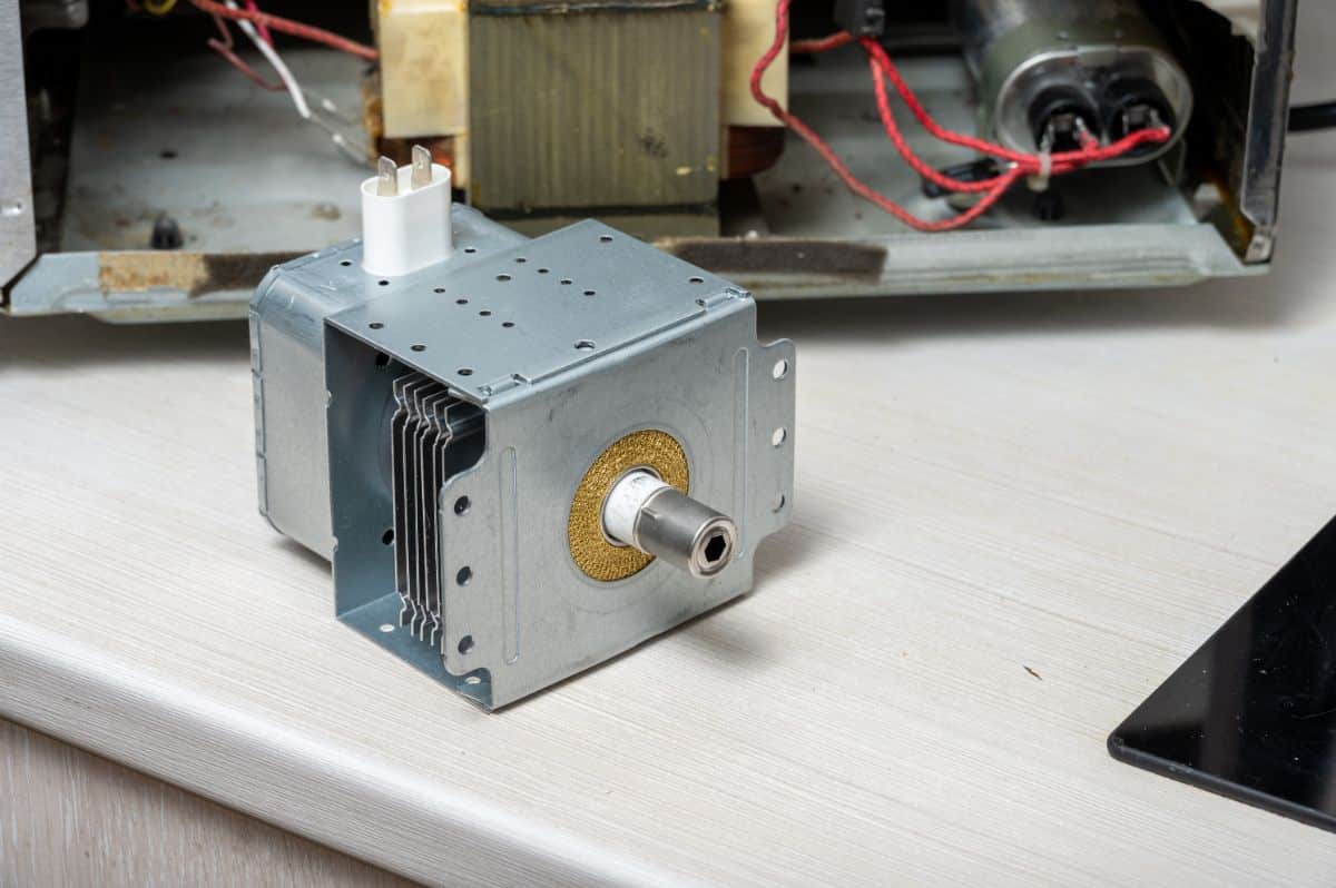 A microwave magnetron.